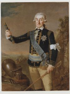 Johan August Meijerfeldt, 1725 - 1800. Greve, faltmarskalk by Per Krafft the Elder