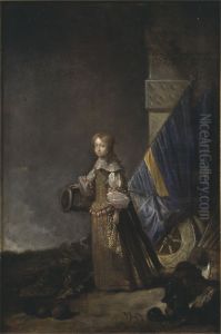 Karl XI, 1655-1697, konung av Sverige pfalzgreve av Zweibrucken by Abraham Wuchters