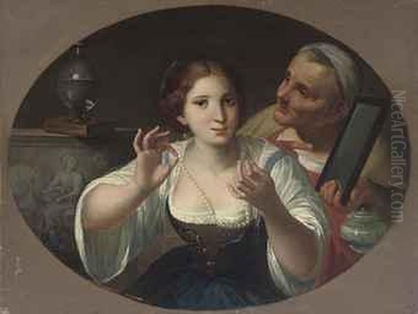 An Allegory Of Vanity, In A Painted Oval - view 1
