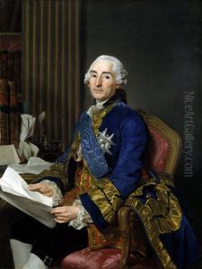 Cesar Gabriel, greve af Choiseul, hertig av Praslin by Alexander Roslin