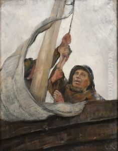 Setting Sail by Christian Krohg