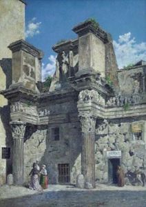 Portico D'ottavia by Cesare Caroselli