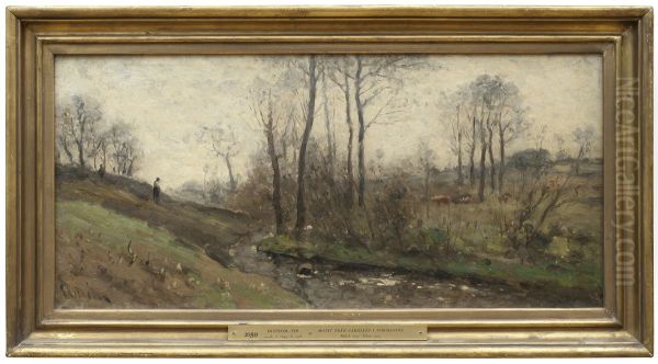 Landscape with a Running Brook. Scene from the Carolles in Normandy - view 1