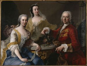 Joseph de France (1691-1761) med familj by Martin Van Meytens