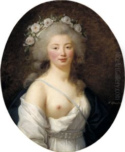 Portrait of a Young Lady as Flora by Elisabeth Louise Vigee Le Brun