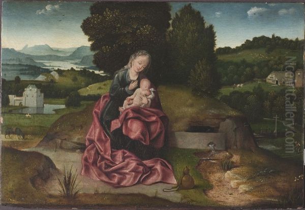 Virgin and Child Resting during the Flight into Egypt - view 1