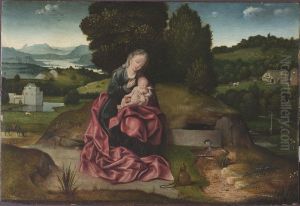 Virgin and Child Resting during the Flight into Egypt by Joachim Patinir