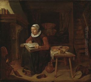 Old Woman Reading the Bible by Quirijn van Brekelenkam
