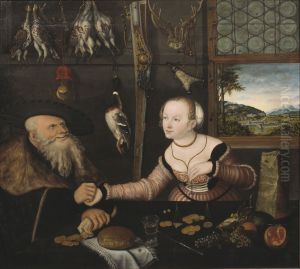 Ein ungleiches Paar by Lucas Cranach the Elder