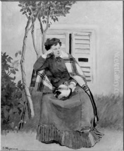 Lady with a Cat in her Lap by Bertha Wegmann