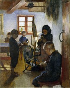 In the Village School by Oscar Bjorck