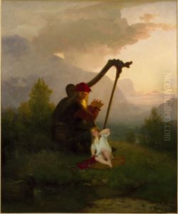 King Heimer and Aslog by August Malmstrom