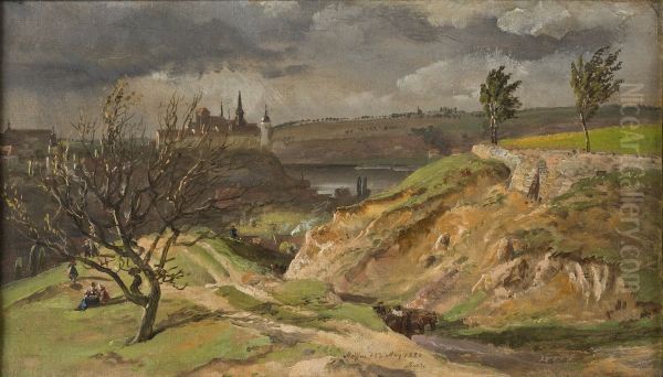 Vy av Meissen. Studie - view 1