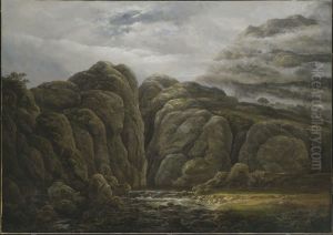 Norskt berglandskap by Johan Wilhelm Ludwig Dahl