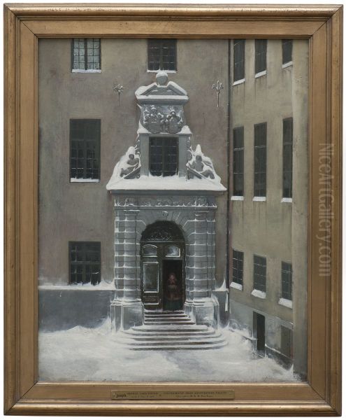 Winter Scene from the Present Foreign Office, Stockholm - view 1