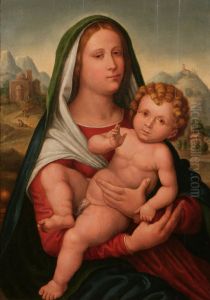 Madonna Con Bambino by Giovanni Francesco Caroto