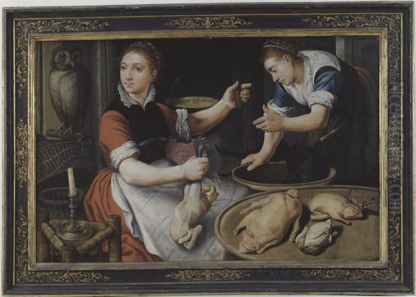 Two Women Cooking - view 1