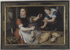 Two Women Cooking by Pieter Aertsen