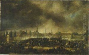 The Storming of Leipzig by Per Krafft the Younger