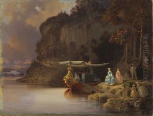 Carl's Cliff. View of Edsviken by Johan Christoffer Boklund