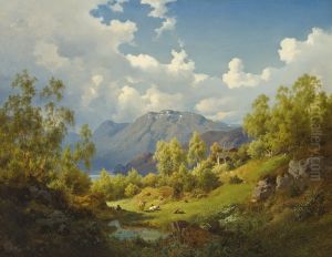 Landscape. Motif from the Numme Valley in Norway by Joachim Frich