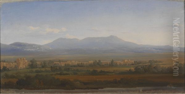Utsikt fran Albanobergen. Studie - view 1