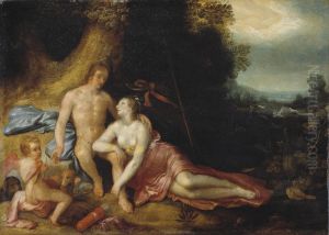 Venus and Adonis by Cornelis van Haarlem