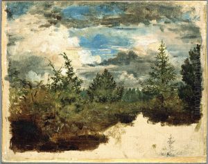 A Wooded Hillside. Study by Kilian Christoffer Zoll