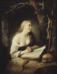 Den botfardiga Magdalena by Gerrit Dou