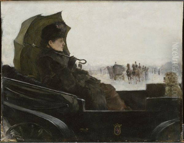 Lady in a Landau. Motif from Paris - view 1