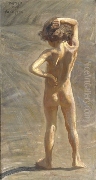 Fausto. Aktstudie av liten gosse - view 1