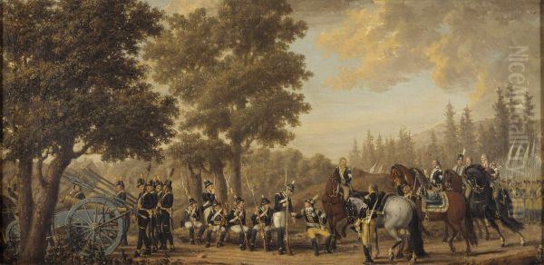 Gustav III och soldaten Gren. Episod fran ryska kriget 1789 - view 1