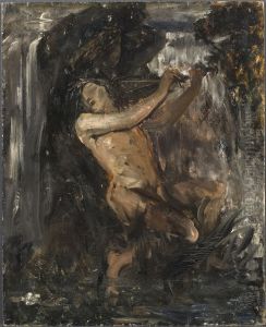 Sketch for The Water Sprite by Ernst Josephson