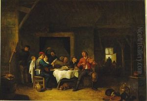 Samkvam i bondstuga by Hendrik Martenszoon Sorgh