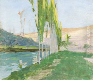 Poplars Growing near a Watercourse