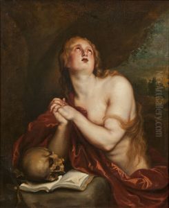 Den botfardiga Magdalena by Sir Anthony Van Dyck