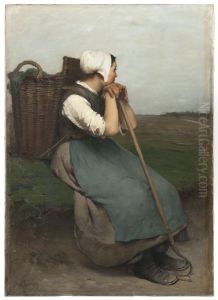 French Peasant Girl. Souvenir de Picardie