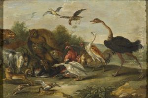 Battle between Owls and Quadrupeds