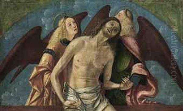 The Pieta With Two Angels - view 1