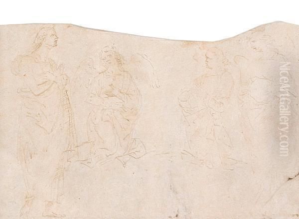 Kneeling Angels - view 1