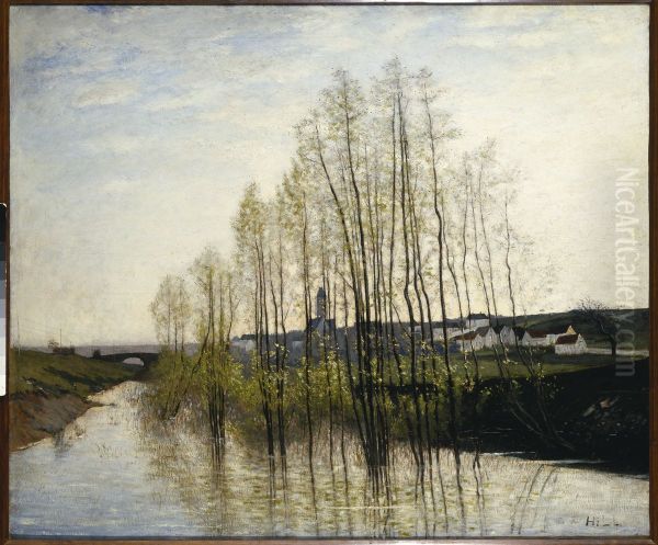River Landscape, Champagne - view 1