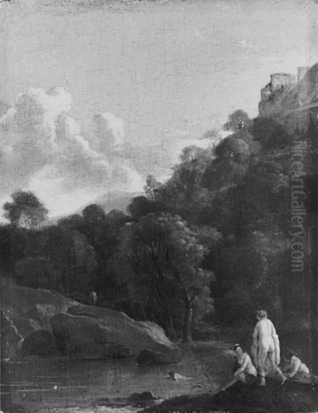 Landskap med badande kvinnor - view 1