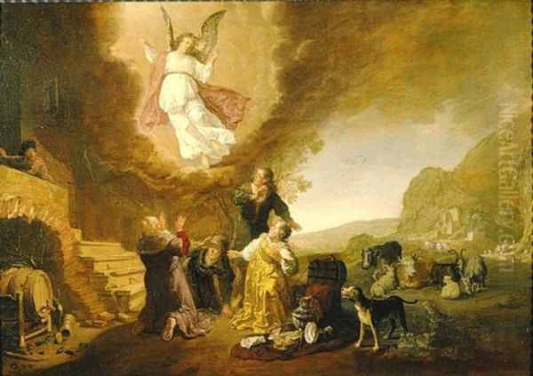 The Angel Raphael Leaving Tobias's Family - view 1