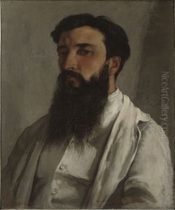 Portratt av Jules Bordet by Gustave Courbet