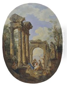 Romerska ruiner by Giovanni Paolo Panini