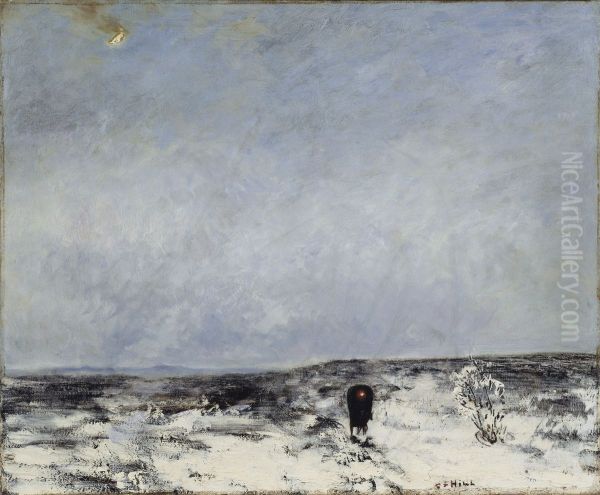 Hedlandskap med vagn - view 1