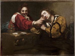 Sleeper Awakened by a Young Woman with Fire