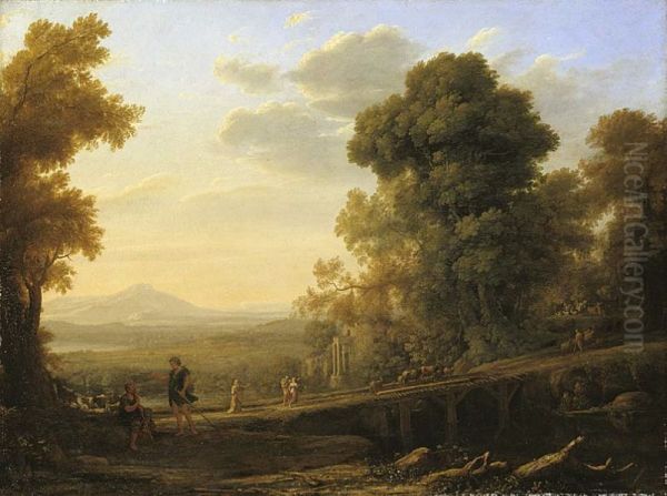 Landscape with Rebeka Taking Leave of her Father - view 1