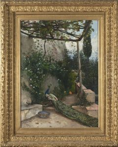 Terrace with Peacock, the Alhambra Terrace with Peacock, the Alhambra