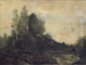Minne from Ariccia by Jean-Baptiste Camille Corot